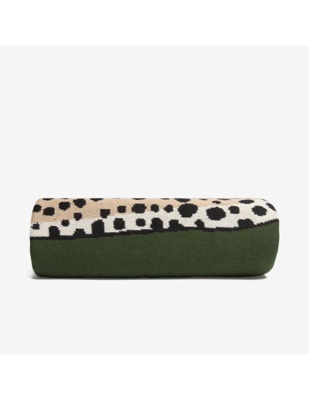 INOUÏ EDITIONS plaid LEOPARD kaki
