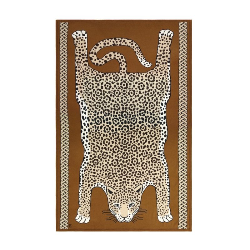 INOUÏ EDITIONS plaid LEOPARD beige