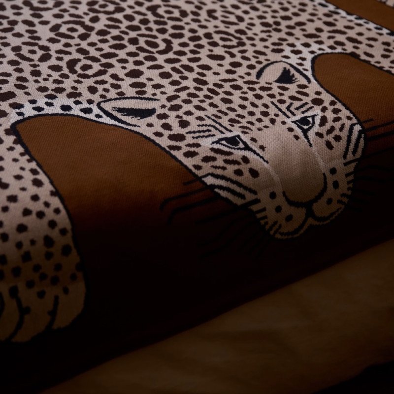 INOUÏ EDITIONS plaid LEOPARD beige
