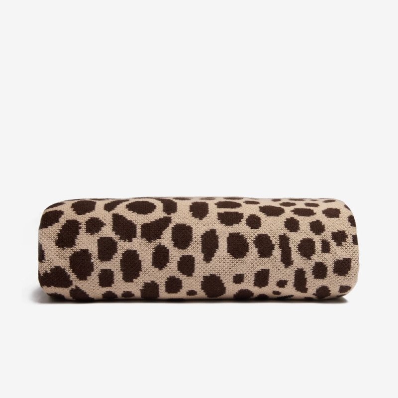 INOUÏ EDITIONS plaid LEOPARD beige